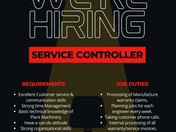 Vacancy - Service Controller